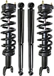 Front and Rear, Driver and Passenger Side Shocks and Fully Loaded Struts, 4WD, For Models without Air Suspension