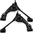 Front, Driver and Passenger Side, Lower Control Arms, with Ball Joints and Bushings, 4WD