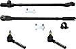 Front, Driver and Passenger Side, Inner and Outer Tie Rod Ends