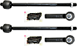 Front, Driver and Passenger Side, Inner and Outer Tie Rod Ends