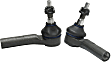 Front, Driver and Passenger Side, Outer Tie Rod Ends, 4WD