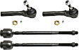Front, Driver and Passenger Side, Inner and Outer Tie Rod Ends