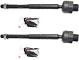 Front, Driver and Passenger Side, Inner Tie Rod Ends