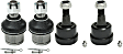Front, Driver and Passenger Side, Upper and Lower Ball Joints