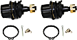 Front, Driver and Passenger Side, Lower, Rearward Ball Joint, RWD, Non-Adjustable Type