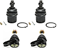 Front and Rear, Driver and Passenger Side, Upper and Lower Ball Joints, 4WD