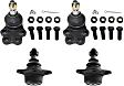 Front, Driver and Passenger Side, Upper and Lower Ball Joints