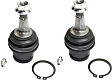 Front, Driver and Passenger Side, Lower, Rearward Ball Joints