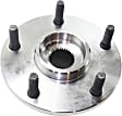 Front, Driver and Passenger Side Wheel Hub, 5 Lugs, With Bearing, 4WD