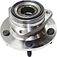 Front, Driver and Passenger Side Wheel Hub, 5 Lugs, With Bearing, 4WD