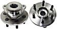 2-Wheel Set Front, Driver and Passenger Side Wheel Hubs, With Bearing, Four Wheel Drive, 2-Wheel ABS