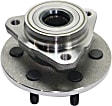 2-Wheel Set Front, Driver and Passenger Side Wheel Hubs, With Bearing, Four Wheel Drive, 2-Wheel ABS