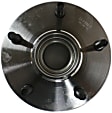Front, Driver and Passenger Side Wheel Hub, 5 Lugs, With Bearing, RWD
