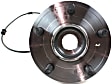 Front, Driver and Passenger Side Wheel Hub, 5 Lugs, With Bearing, With Sensor