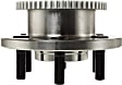 2-Wheel Set Front, Driver and Passenger Side Wheel Hubs, With Bearing, RWD, 4-Wheel ABS