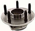 Front, Driver and Passenger Side Wheel Hub, 5 Lugs, With Bearing, Without Sensor