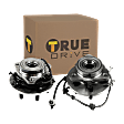 2002 Dodge Dakota - Front, Driver and Passenger Side Wheel Hub, 4-Wheel ABS, 4WD, 6 Lugs, With Bearing, With Sensor
