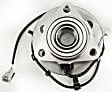 2002 Dodge Dakota - Front, Driver and Passenger Side Wheel Hub, 4-Wheel ABS, 4WD, 6 Lugs, With Bearing, With Sensor