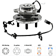 2002 Dodge Dakota - Front, Driver and Passenger Side Wheel Hub, 4-Wheel ABS, 4WD, 6 Lugs, With Bearing, With Sensor