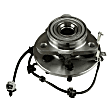 2002 Dodge Dakota - Front, Driver and Passenger Side Wheel Hub, 4-Wheel ABS, 4WD, 6 Lugs, With Bearing, With Sensor