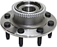 Front, Driver and Passenger Side Wheel Hub, 8 Lugs, With Bearing, RWD
