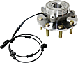 2-Wheel Set Front, Driver and Passenger Side Wheel Hubs, with Bearing, with Sensor, 4WD, 8 Stud Wheel