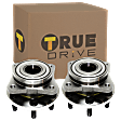 Front or Rear, Driver and Passenger Side Wheel Hub, 6 Lugs, With Bearing