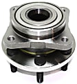 Front and Rear, Driver and Passenger Side Wheel Hub, 6 Lugs, With Bearing