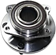 Front, Driver and Passenger Side Wheel Hub, 5 Lugs, With Bearing