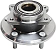Front, Driver and Passenger Side Wheel Hub, 5 Lugs, With Bearing