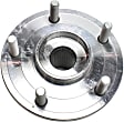 Front, Driver and Passenger Side Wheel Hub, 5 Lugs, With Bearing