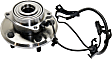 4-Wheel Set Front and Rear, Driver and Passenger Side Wheel Hub, 5 Lugs, With Bearing, With Sensor, FWD