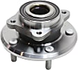 4-Wheel Set Front and Rear, Driver and Passenger Side Wheel Hub, 5 Lugs, With Bearing, With Sensor, FWD