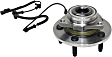2-Wheel Set Wheel Hubs, With Bearing, With Sensor, Naturally Aspirated, 4-Door, Crew Cab Pickup, With Rear Wheel ABS Brakes With Speed Sensor
