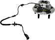 Front, Driver and Passenger Side Wheel Hub, 5 Lugs, With Bearing, With Sensor