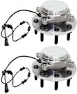 Front, Driver and Passenger Side Wheel Hub, 8 Lugs, With Bearing, With Sensor, RWD