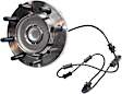 Front, Driver and Passenger Side Wheel Hub, 8 Lugs, With Bearing, With Sensor, RWD