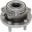 Front, Driver and Passenger Side Wheel Hub, 5 Lugs, With Bearing