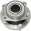 Front, Driver and Passenger Side Wheel Hub, 5 Lugs, With Bearing