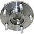 Front, Driver and Passenger Side Wheel Hub, 5 Lugs, With Bearing