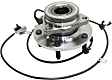 2-Wheel Set Front, Driver and Passenger Side Wheel Hubs, With Bearing, With Sensor, 4WD, 4-Wheel ABS