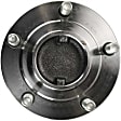 2-Wheel Set Rear, Driver and Passenger Side Wheel Hubs, With Bearing, 43-teeth tone ring; 2.4 in. ABS Tone Ring Diameter