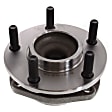 Rear, Driver and Passenger Side Wheel Hub, 5 Lugs, With Bearing