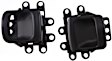 Front or Rear, Driver and Passenger Side Interior Door Handles, Black, Without Door Lock Hole
