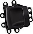 Front or Rear, Driver and Passenger Side Interior Door Handles, Black, Without Door Lock Hole