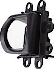 Front or Rear, Driver and Passenger Side Interior Door Handles, Black, Without Door Lock Hole