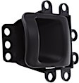Front or Rear, Driver and Passenger Side Interior Door Handles, Black, Without Door Lock Hole
