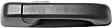 2011-2018 Ram 1500 - Front and Rear, Driver and Passenger Side Exterior Door Handles, Textured Black, Front Driver Side - With Key Hole; Front Passenger Side and Rear Driver and Passenger Side - Without Key Hole