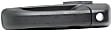 Front, Driver and Passenger Side Exterior Door Handles, Textured Black, Front Driver Side - With Key Hole; Front or Rear Passenger Side - Without Key Hole