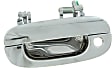 Front, Driver and Passenger Side Chrome Exterior Door Handle, With Key Hole
